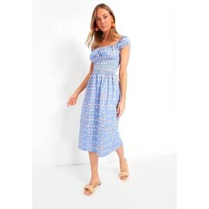 Autumn Adeigbo Blue Daisy Olivia Dress 6